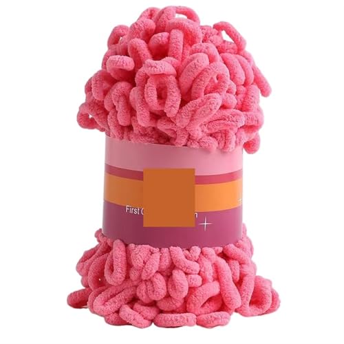 2 stücke 100G/rolle Puffy Finger Loops Chunky Chenille Garn Hand-Gewebt Dicke Fäden for Häkeln Decke Teppich diy Stricken Handwerk(Color-H) von GXMDSGZ