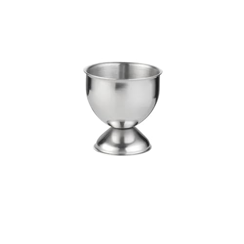 6 stück Edelstahl Weich Gekochte Eierbecher Eierhalter Tischplatte Tasse Küche Werkzeuge Sets Frühstück Dampf Rack Form for Eier Pochieren(Silver) von GXMDSGZ