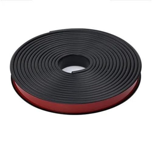 Flexible Zierleiste 10M U-förmige Kantenanleimung Tisch- und Stuhlkantenanleimung Selbstklebende kratzfeste Eckenschutzmöbel-Dekorleiste(Black,10M_9MM) von GXMDSGZ