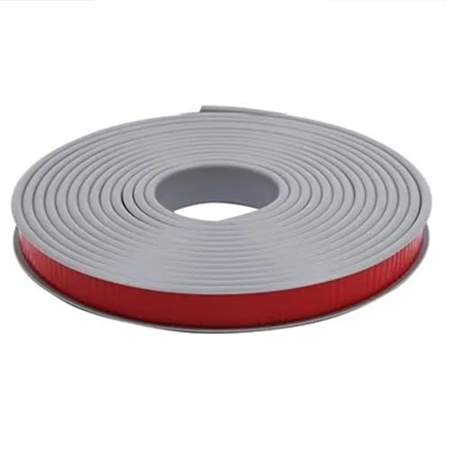 Flexible Zierleiste 10M U-förmige Kantenanleimung Tisch- und Stuhlkantenanleimung Selbstklebende kratzfeste Eckenschutzmöbel-Dekorleiste(Grey,10M_9MM) von GXMDSGZ
