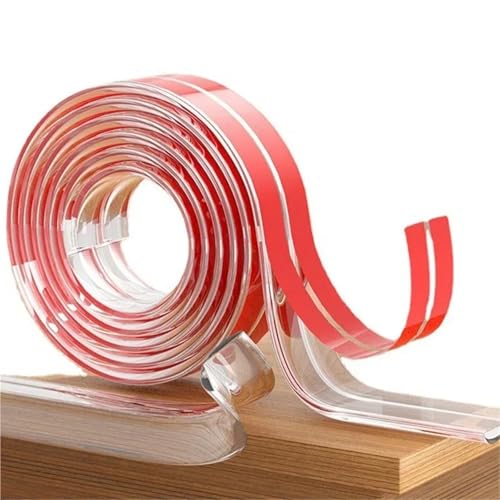 Flexible Zierleiste 1PC 118,11 Zoll Transparent Tisch Kantenschutz Silikon Schutz Streifen Band Self Adhesive Kollision Proof Sicherheit Möbel Ecke(3.0Mx2cm) von GXMDSGZ