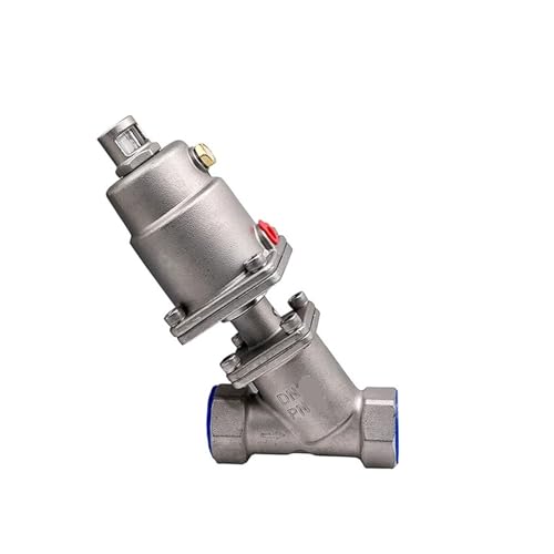 1/2" 3/4" 1" 2" Edelstahl pneumatischer Antrieb Schrägsitzventil pneumatisches Sitzventil 16bar stromlos geschlossen(Single Acting,G3/4) von GXRQLHYZ