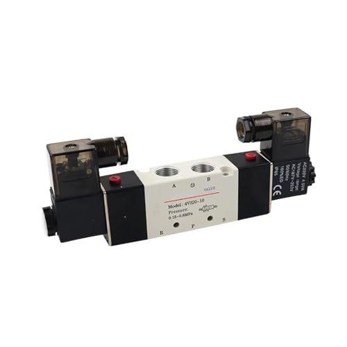 1 stücke 2 Position 5 Weg Magnetventil Dual Coil Regelventil 4V220-08 4V220-06 1/4 "AC220V DC24V(220v,4V220-06) von GXRQLHYZ