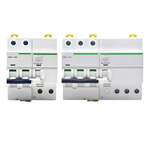 GXRQLHYZ Ic65n Leistungsschalter 2P Kleiner Leistungsschalter 3P 63A mit Leckageschutz VIGI(IC65N-C32A/2P+VE30MA) von GXRQLHYZ
