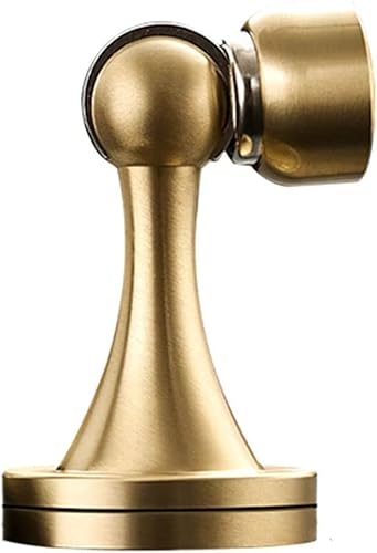 GXRQLHYZ Türstopper Türstopper, starker magnetischer perforierter Boden for Installieren von Türstoppern, leiser und kollisionssicherer Türstopper for den Innenbereich, Schwarz(Gold) von GXRQLHYZ