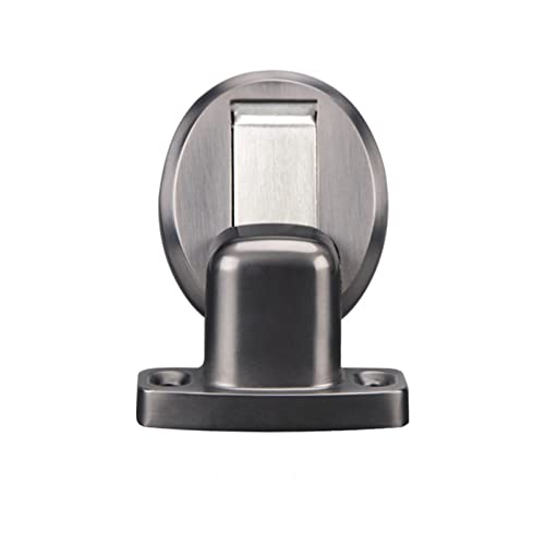 GXRQLHYZ Zinklegierung Türsaugtür Touch Mute Collision Türstopper Runder Fester Bodensauger No-Punch 1St(Noir) von GXRQLHYZ