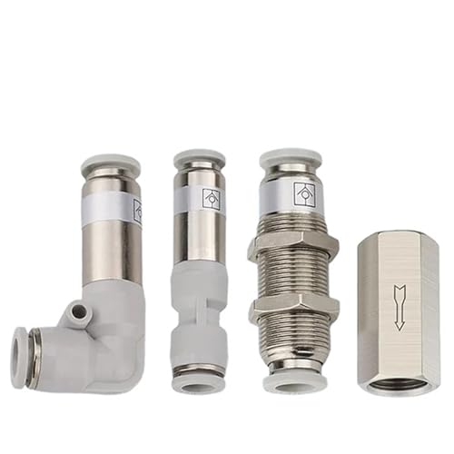 Pneumatisches Rückschlagventil 6 mm 8 mm 10 mm 1/4 3/8 1/2 Einweg-Rückschlagventil Luft Einweg-Messingventil Luftrohrverschraubungsadapter(Spu-10) von GXRQLHYZ
