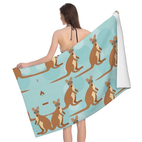 GXUNGT Funny For Kangaroo Zoo Print Microfiber Bath Towels,Bathroom And Room Decoration,Swimming Travel,Camping Pool Towels GXUNGT Funny For Kangaroo Zoo Print Microfiber Bath Towels,Bathroom And Room Decoration,Swimming Travel,Camping Pool Towels von GXUNGT
