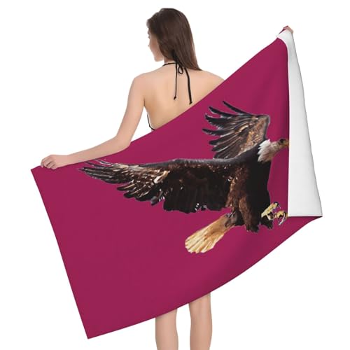 GXUNGT Mikrofaser-Badetücher mit Adler-Druck, Badezimmer- und Raumdekoration, Schwimmen, Reisen, Camping, Pool-Handtücher GXUNGT Mikrofaser-Badetücher mit Adler-Druck, Badezimmer- und Raumdekoration, Schwimmen, Reisen, Camping, Pool-Handtücher von GXUNGT