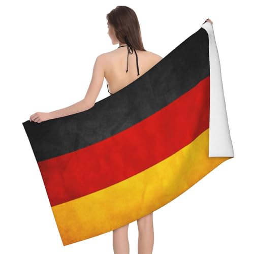 GXUNGT Mikrofaser-Badetücher mit Deutschland-Flagge, Badezimmer- und Raumdekoration, Schwimmen, Reisen, Camping, Pool GXUNGT Mikrofaser-Badetücher mit Deutschland-Flagge, Badezimmer- und Raumdekoration, Schwimmen, Reisen, Camping, Pool von GXUNGT