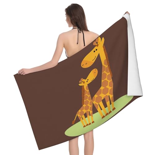 GXUNGT Mikrofaser-Badetücher mit Giraffen-Druck, Badezimmer- und Raumdekoration, Schwimmen, Reisen, Camping, Pool-Handtücher GXUNGT Mikrofaser-Badetücher mit Giraffen-Druck, Badezimmer- und Raumdekoration, Schwimmen, Reisen, Camping, Pool-Handtücher von GXUNGT