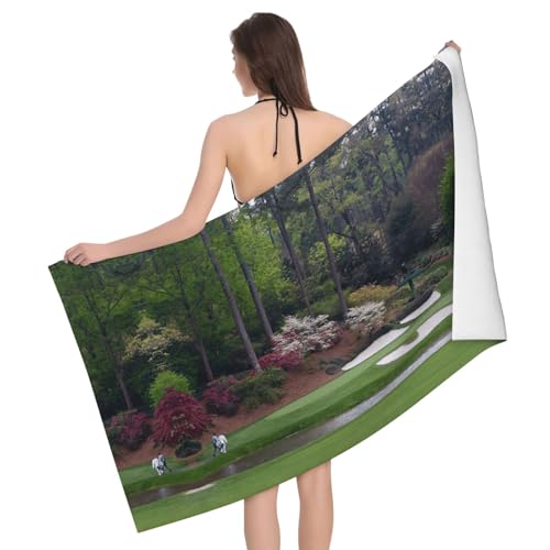 GXUNGT Mikrofaser-Badetücher mit Golfplatz-Druck, Badezimmer- und Raumdekoration, Schwimmen, Reisen, Camping, Pool GXUNGT Mikrofaser-Badetücher mit Golfplatz-Druck, Badezimmer- und Raumdekoration, Schwimmen, Reisen, Camping, Pool von GXUNGT