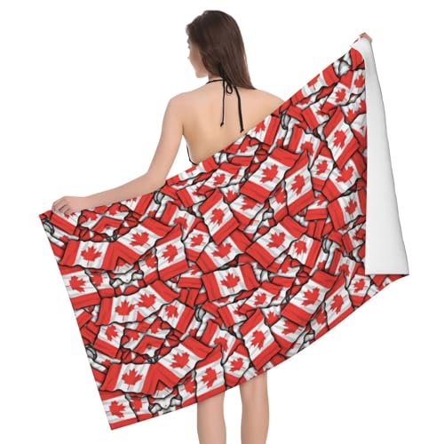 GXUNGT Mikrofaser-Badetücher mit kanadischer Flagge, Badezimmer- und Raumdekoration, Schwimmen, Reisen, Camping, Pool GXUNGT Mikrofaser-Badetücher mit kanadischer Flagge, Badezimmer- und Raumdekoration, Schwimmen, Reisen, Camping, Pool von GXUNGT