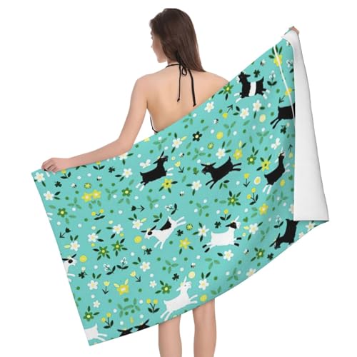 GXUNGT Mikrofaser-Handtücher mit Ziegenfroldruck, Badezimmer- und Raumdekoration, Schwimmen, Reisen, Camping, Pool-Handtücher GXUNGT Mikrofaser-Handtücher mit Ziegenfroldruck, Badezimmer- und Raumdekoration, Schwimmen, Reisen, Camping, Pool-Handtücher von GXUNGT