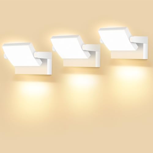 GXXG 3 Stück 40W LED Wandlampe Außen 4000 Lumen Modern Wandleuchten Aussen/Innen Warmweiß 3000K Außenwandleuchte weiß mit 350° Schwenkbar LED Panel Wasserdicht IP65 GXXG 3 Stück 40W LED Wandlampe Außen 4000 Lumen Modern Wandleuchten Aussen/Innen Warmweiß 3000K Außenwandleuchte weiß mit 350° Schwenkbar LED Panel Wasserdicht IP65 von GXXG