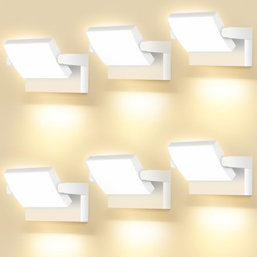 GXXG 6 Stück 40W LED Wandleuchten Außen 4000 Lumen Modern Wandlampen Aussen/Innen Warmweiß 3000K Aussenleuchte weiß Wasserdicht IP65 mit 350° Schwenkbar LED Panel GXXG 6 Stück 40W LED Wandleuchten Außen 4000 Lumen Modern Wandlampen Aussen/Innen Warmweiß 3000K Aussenleuchte weiß Wasserdicht IP65 mit 350° Schwenkbar LED Panel von GXXG