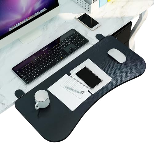 GXXINGIN Farben Holz-Desktop-Extender-Tablett, 90° Faltbare Tastaturablage-Plattformen 55/65/75 X 25 cm, einfach zu installierender Tastaturständer, Computer-Handgelenkstützen-Armlehnenstütze von GXXINGIN