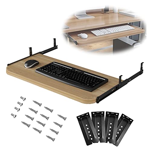 GXXINGIN Tastatur, ausziehbarer Computer-Tastatur-/Mausständer mit Schubladenablage, 540/600/700 × 270 mm, Ablage für Büro und Tisch, PC-Tastatur-Schubladenablage unter dem Schreibtisch, platzsparen von GXXINGIN