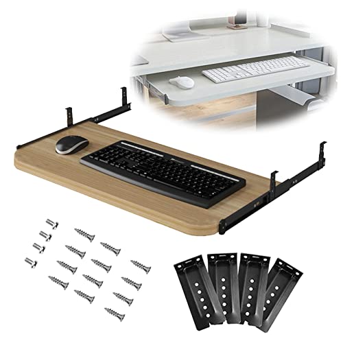 GXXINGIN Tastatur, ausziehbarer Computer-Tastatur-/Mausständer mit Schubladenablage, 540/600/700 × 270 mm, Ablage für Büro und Tisch, PC-Tastatur-Schubladenablage unter dem Schreibtisch, platzsparen von GXXINGIN
