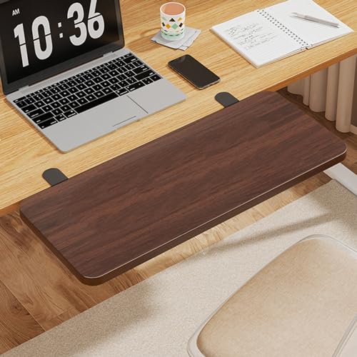 GXXINGIN Tastatur-Verlängerungsablage für den Schreibtisch, zum Anklemmen unter die Tastaturablage. Faltbare Tastaturplattform, passend für Schreibtische, Büro-Tastatur-Verlängerungsablage. von GXXINGIN