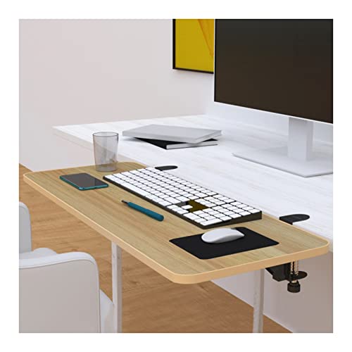 GXXINGIN Tastaturschublade, ergonomische Schreibtisch-Ausziehablage, Faltbare Armlehnenauflage für Tischständer, ergonomische Mausarmhalterung fürs Büro, PENGFEI (Farbe: Schwarz, Größe: 52 x 24 cm) von GXXINGIN