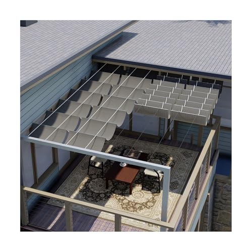 GXXINGIN Wellenmarkise für Gärten im Freien, einziehbares Sonnensegel zur Pavillonabdeckung, verschiebbares Wellendesign, 1,5 x 15 m GXXINGIN Wellenmarkise für Gärten im Freien, einziehbares Sonnensegel zur Pavillonabdeckung, verschiebbares Wellendesign, 1,5 x 15 m von GXXINGIN