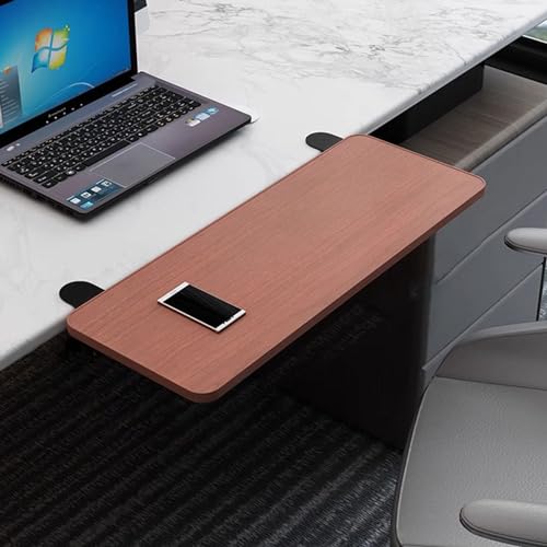 Schreibtisch-Tastatur-Erweiterungsablage mit Klemme, Faltbare Tastaturplattform für unter den Schreibtisch, geeignet für Büroschreibtische von GXXINGIN