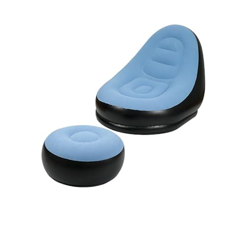 GXYHJVMFPSC Aufblasbares faules Sofa im Freien Sofa Stuhl tragbares Camping Dicke Beflockung Schlafzimmer Haushalt Freizeit Klapp Bett-Blue GXYHJVMFPSC Aufblasbares faules Sofa im Freien Sofa Stuhl tragbares Camping Dicke Beflockung Schlafzimmer Haushalt Freizeit Klapp Bett-Blue von GXYHJVMFPSC