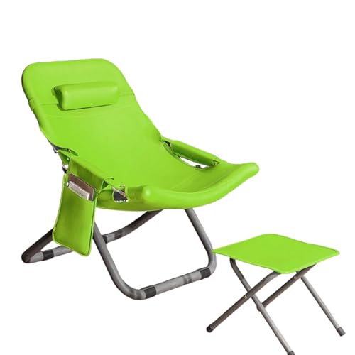 GXYHJVMFPSC Fauler Stuhl mit Fuß stütze im Freien Klappstuhl 3-Fach verstellbar Computer Balkon Lounge Stuhl atmungsaktiv und komfortabel Mittagessen Büro einfach zu speichern-Green GXYHJVMFPSC Fauler Stuhl mit Fuß stütze im Freien Klappstuhl 3-Fach verstellbar Computer Balkon Lounge Stuhl atmungsaktiv und komfortabel Mittagessen Büro einfach zu speichern-Green von GXYHJVMFPSC