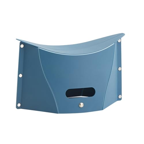 GXYHJVMFPSC Kunststoff-Klapp hocker Klapp hocker Aufbewahrung Tasche Aufbewahrung Korb für Outdoor-Picknicks einfach zu tragen-Blue von GXYHJVMFPSC