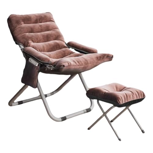 GXYHJVMFPSC Lazy Sofa Stuhl Verdickte Version mit Fuß stütze Lounge Stuhl Outdoor klappbar Computer Balkon Komfortable Mittagspause Büro Einfach zu verstauen-Brown GXYHJVMFPSC Lazy Sofa Stuhl Verdickte Version mit Fuß stütze Lounge Stuhl Outdoor klappbar Computer Balkon Komfortable Mittagspause Büro Einfach zu verstauen-Brown von GXYHJVMFPSC