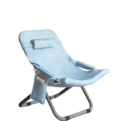 GXYHJVMFPSC Liege klappbarer Lazy-Sofa-Stuhl Computer Balkon für den Außenbereich Komfortables Büro zur Mittagspause Einfach zu verstauen-Blue von GXYHJVMFPSC