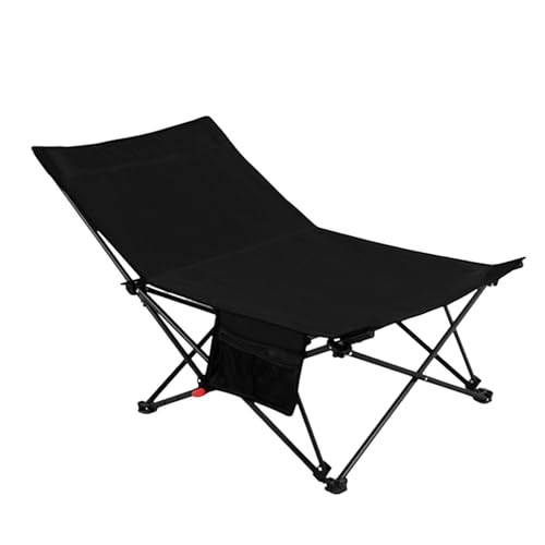 GXYHJVMFPSC Liegestuhl Klappstühle im Freien Tragbares Angeln Camping Büro Mittagessen Pause Strand Balkon 4-Gang-Anpassung-Black von GXYHJVMFPSC
