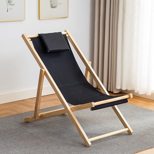 GXYHJVMFPSC Original Holz Farbe Massivholz Klappstuhl Outdoor Strandkorb Pool Lounge Stuhl Mittagspause Balkon Leinwand Stuhl-Black||with Pillow GXYHJVMFPSC Original Holz Farbe Massivholz Klappstuhl Outdoor Strandkorb Pool Lounge Stuhl Mittagspause Balkon Leinwand Stuhl-Black||with Pillow von GXYHJVMFPSC