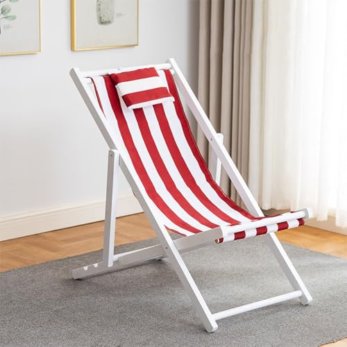 GXYHJVMFPSC Rot-weiß gestreifter Liegestuhl im Freien Strandkorb Pool Massivholz Klappstuhl Mittagspause Balkon Leinwand Stuhl-White||with Pillow GXYHJVMFPSC Rot-weiß gestreifter Liegestuhl im Freien Strandkorb Pool Massivholz Klappstuhl Mittagspause Balkon Leinwand Stuhl-White||with Pillow von GXYHJVMFPSC