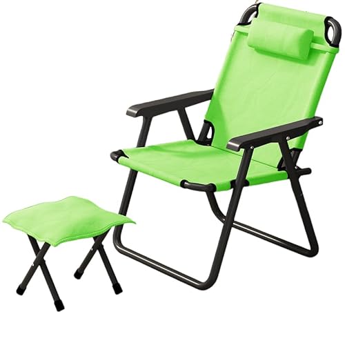 GXYHJVMFPSC Strandliegestuhl, Zusammenklappbar, Liegestuhl Für Den Außenbereich Tragbar Verstellbar Für Rasen Pool Terrasse Garten-Green GXYHJVMFPSC Strandliegestuhl, Zusammenklappbar, Liegestuhl Für Den Außenbereich Tragbar Verstellbar Für Rasen Pool Terrasse Garten-Green von GXYHJVMFPSC