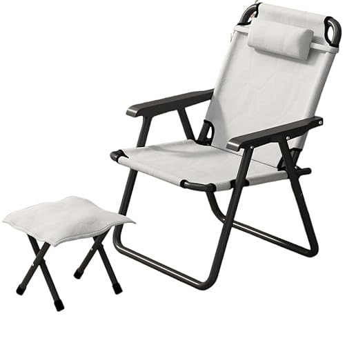 GXYHJVMFPSC Strandliegestuhl, Zusammenklappbar, Liegestuhl Für Den Außenbereich Tragbar Verstellbar Für Rasen Pool Terrasse Garten-Grey GXYHJVMFPSC Strandliegestuhl, Zusammenklappbar, Liegestuhl Für Den Außenbereich Tragbar Verstellbar Für Rasen Pool Terrasse Garten-Grey von GXYHJVMFPSC