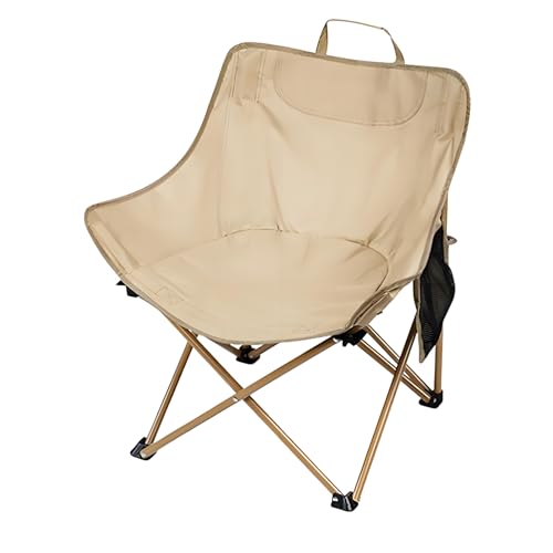 GXYHJVMFPSC Verdickung und Verbreiter ung Outdoor-Faltmond Tragbarer Camping Stuhl Rucksack Rucksack Stuhl Ultraleicht Kompakt 352 Lbs Kapazität für Outdoor Camp Travel Beach Picknick Wandern-Khaki von GXYHJVMFPSC