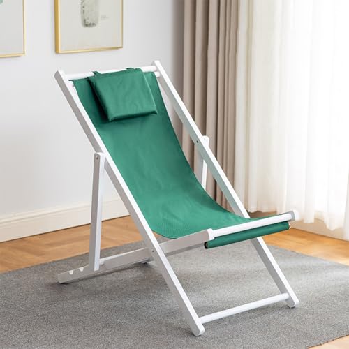 GXYHJVMFPSC Weißer Rahmen Outdoor Strandkorb Pool Lounge Stuhl Massivholz Klappstuhl Mittagspause Balkon Leinwand Stuhl-Green||with Pillow GXYHJVMFPSC Weißer Rahmen Outdoor Strandkorb Pool Lounge Stuhl Massivholz Klappstuhl Mittagspause Balkon Leinwand Stuhl-Green||with Pillow von GXYHJVMFPSC