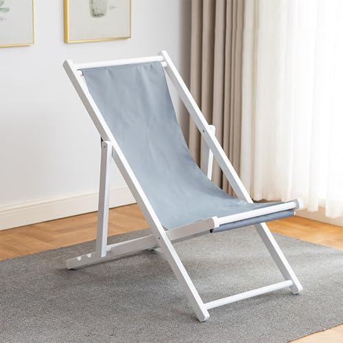 GXYHJVMFPSC Weißer Rahmen Outdoor Strandkorb Pool Lounge Stuhl Massivholz Klappstuhl Mittagspause Balkon Leinwand Stuhl-Grey||Without a Pillow GXYHJVMFPSC Weißer Rahmen Outdoor Strandkorb Pool Lounge Stuhl Massivholz Klappstuhl Mittagspause Balkon Leinwand Stuhl-Grey||Without a Pillow von GXYHJVMFPSC