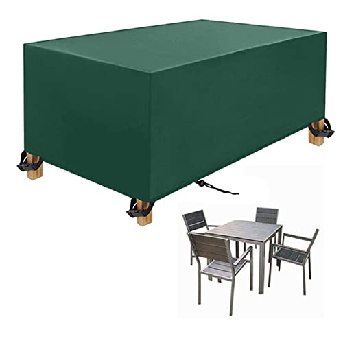 Garden Furniture Covers Wasserdicht, Winddicht, UV-Beständiges, Oxford Gewebe Abdeckung für Gartenmöbel, für Gartentische Terrassenmöbel (130x70x70cm) Grün von GYCQRS