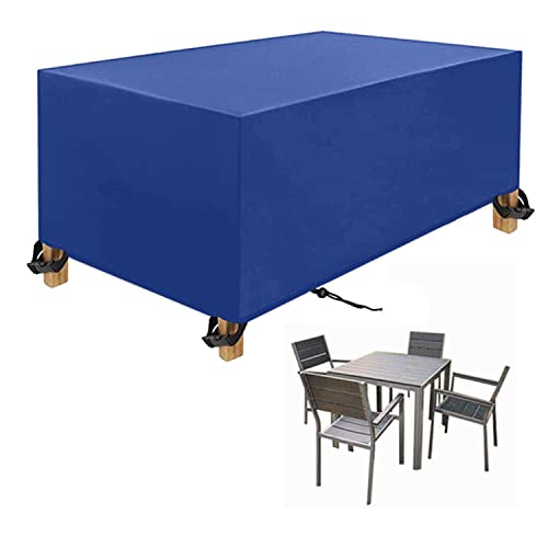 Garden Furniture Covers Wasserdicht, Winddicht, UV-Beständiges, Oxford Gewebe Abdeckung für Gartenmöbel, für Gartentische Terrassenmöbel (60x60x60cm) Blau von GYCQRS