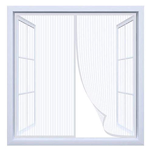 Magnet Fliegengitter Fenster Innen, Weiß Anti-Moskito Fliegenvorhang, Ohne Bohren, Dachfenster Schiebefenster - 120cm(Breite) x 150cm(Höhe) von GYCQRS
