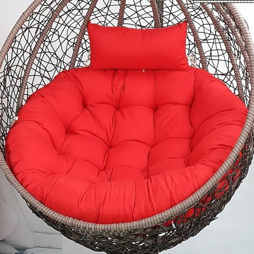 GYCS Ersatzkissen Fuer Haengesessel, Hängesessel Kissen, Kissen Für Eierstuhl, Bankauflagen Für Gartenmöbel, Polster, Hängekorb, Schaukel Korb Für Terrasse, Garten,Rot,110CM GYCS Ersatzkissen Fuer Haengesessel, Hängesessel Kissen, Kissen Für Eierstuhl, Bankauflagen Für Gartenmöbel, Polster, Hängekorb, Schaukel Korb Für Terrasse, Garten,Rot,110CM von GYCS