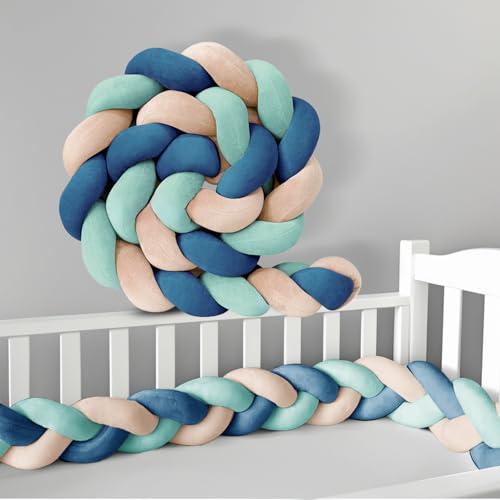 GYCS Kuschelkissen Plüschkissen, Baby Kantenschutz, Antiallergische Füllung, Handgenäht, Für Kind Schlafzimmer Sofa Bett Boden Bettgitter Zum Schutz Vor Stürzenbaby,A25,200cm von GYCS