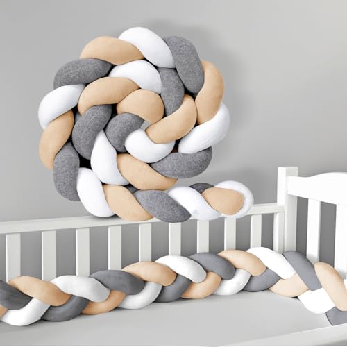 GYCS Kuschelkissen Plüschkissen, Weich Und Dick, Antiallergische Füllung, Handgenäht, Für Kind Schlafzimmer Sofa Bett Boden Bettgitter Zum Schutz Vor Stürzenbaby,A08,250cm von GYCS