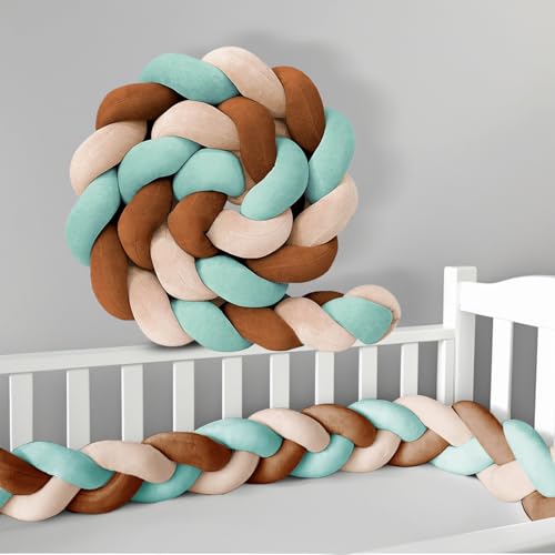 GYCS Kuschelkissen Plüschkissen, Weich Und Dick, Antiallergische Füllung, Handgenäht, Für Kind Schlafzimmer Sofa Bett Boden Bettgitter Zum Schutz Vor Stürzenbaby,A26,200cm von GYCS