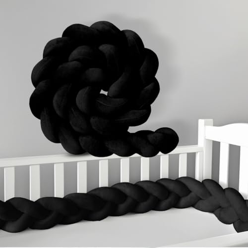 GYCS Kuschelschlange,Kopfschutz Für Wickeltisch,Bettschutz in Vielen Farben Und Größen, 100% Baumwolle, Oeko-Tex 100 Für Kind Schlafzimmer Sofa Bett Boden,A20,300cm von GYCS