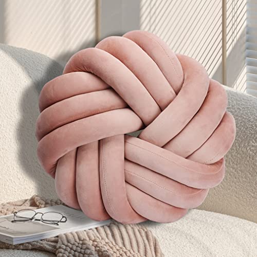 GYCS Knot Cushion, Soft Plush Cushion, Knotted Cushion, Decorative Cushion for Sofa, Bed, Decorative, Knot Cushion, Throw Cushion for Home Decoration, Bedroom, Couch,Carmine,35cm von GYCS