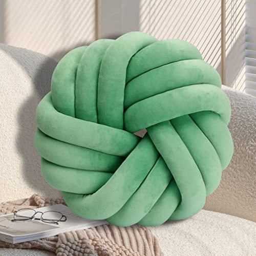 GYCS Knot Cushion, Soft Plush Cushion, Knotted Cushion, Decorative Cushion for Sofa, Bed, Decorative, Knot Cushion, Throw Cushion for Home Decoration, Bedroom, Couch,Grün,30cm von GYCS